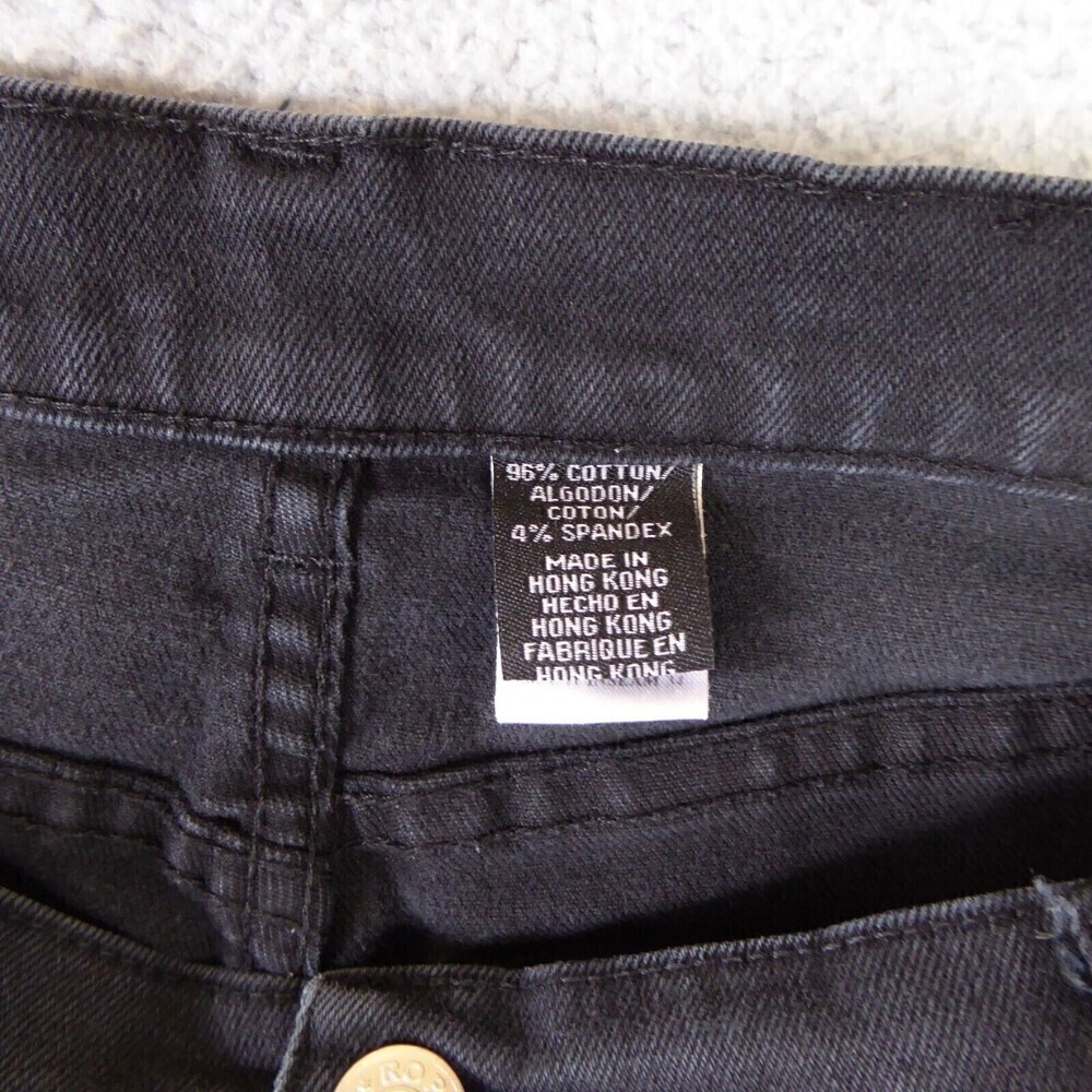 Vintage Roper Jeans Womens 11 Black High Rise Western Straight Leg Denim Pocket - Picture 8 of 14